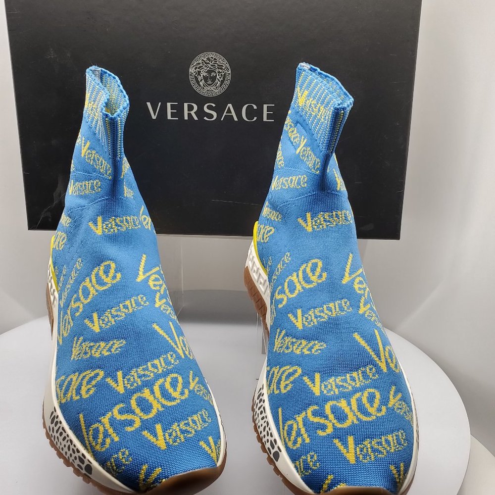 Versace Hercules Vintage Logomania Sock Sneaker 40